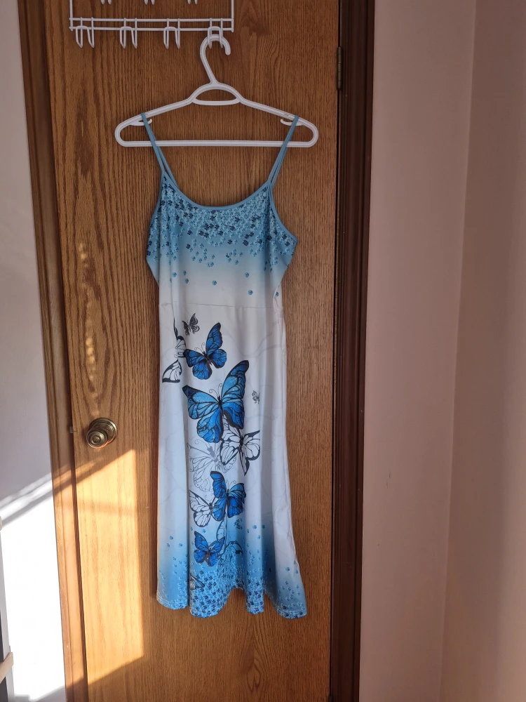 Butterfly Print Dress with Bolero Jacket - photo 3
