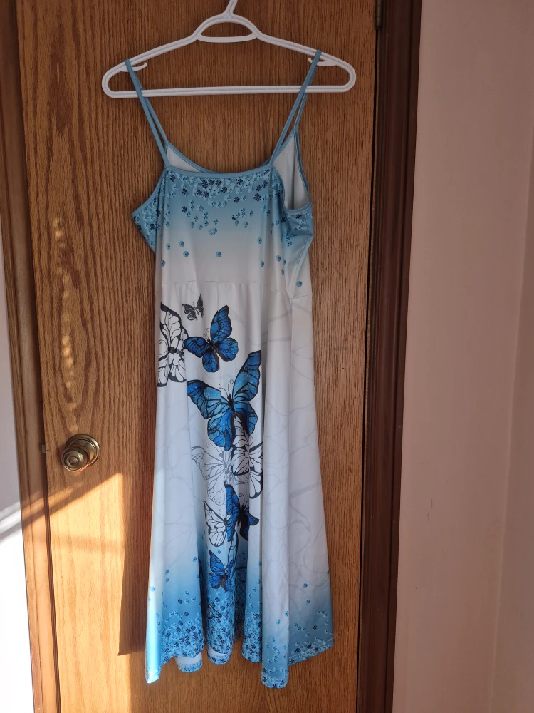 Butterfly Print Dress with Bolero Jacket - photo 4