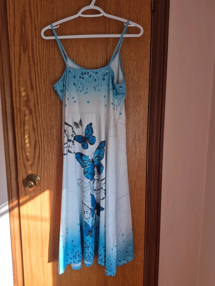 Butterfly Print Dress with Bolero Jacket image indicator(4)