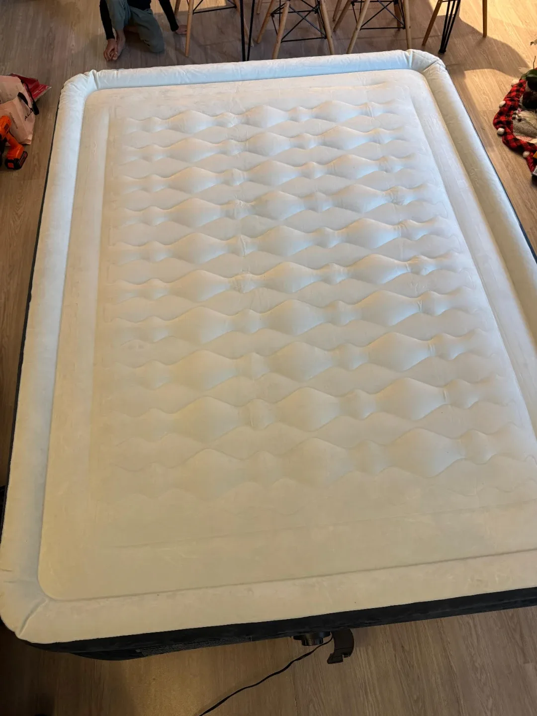 Queen Intex Air Mattress with Built-in Pump & Carry Bag