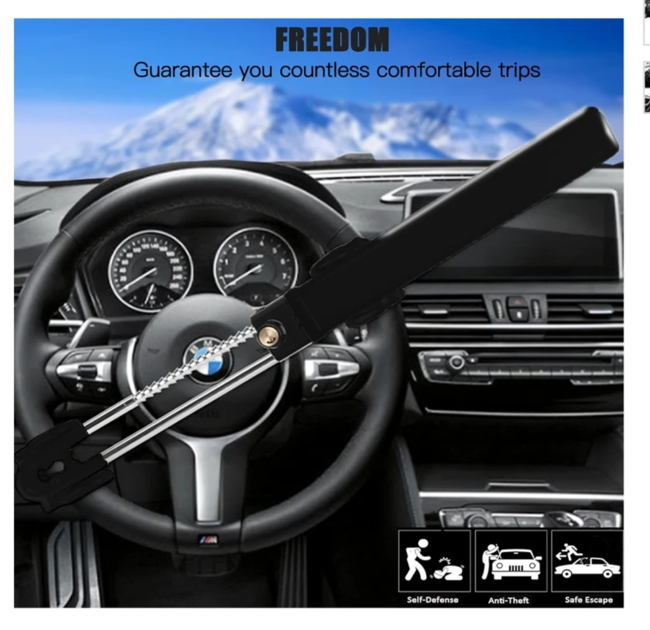 Car Steering Wheel Lock - Anti-Theft Device