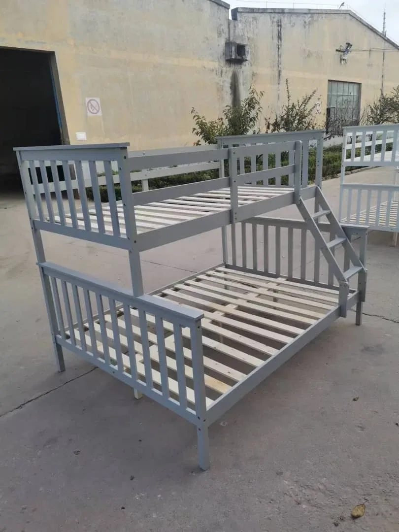 Grey Wooden Bunk Bed Frame