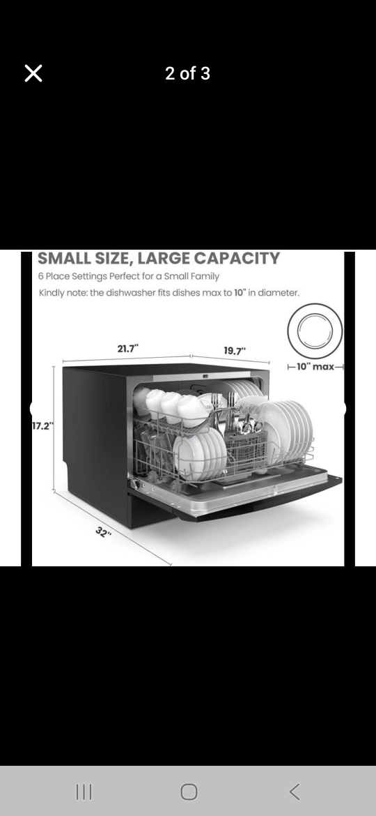 Comfee Countertop Dishwasher - Small Size, Large Capacity - photo 4