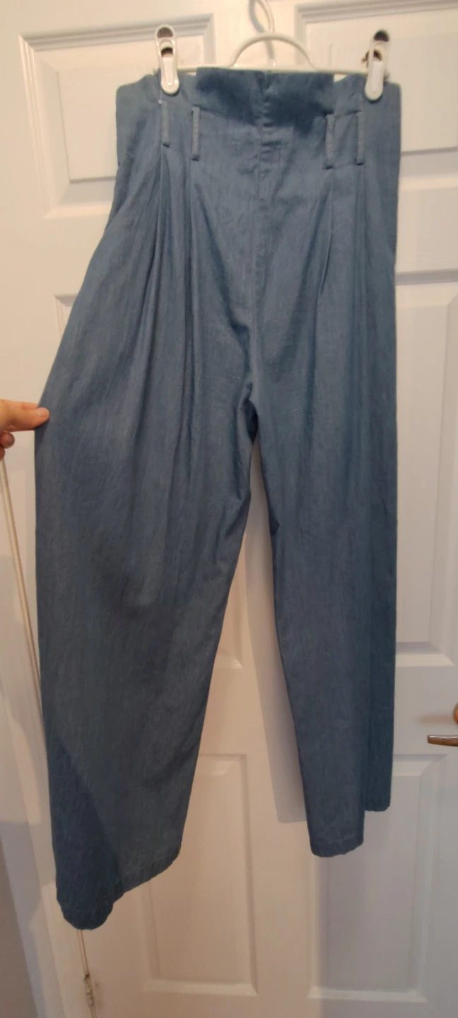 Wide Leg Denim Pants - Thin - photo 3