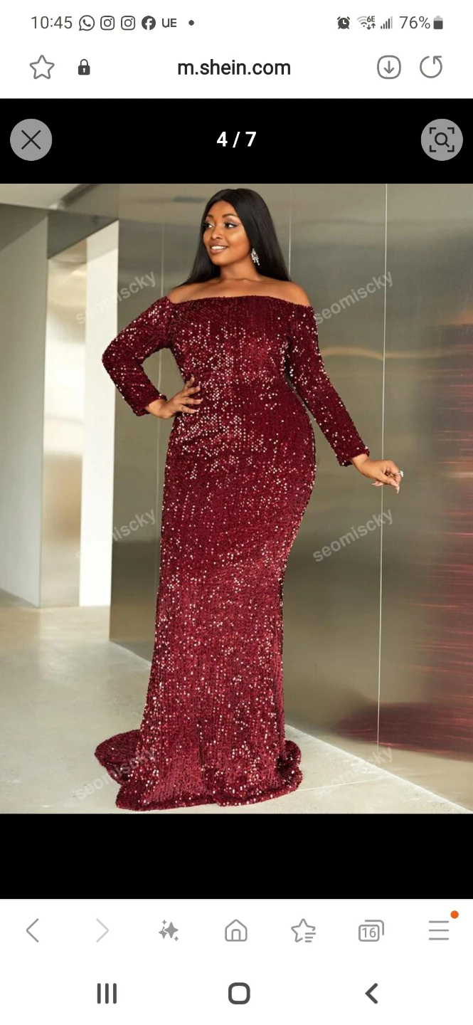Red sequin dress - photo 2