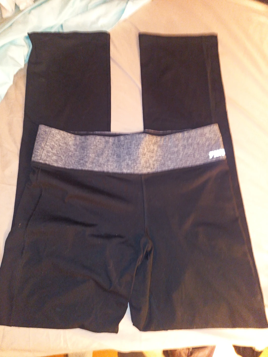PINK Victoria's Secret Black reversible Yoga Pants