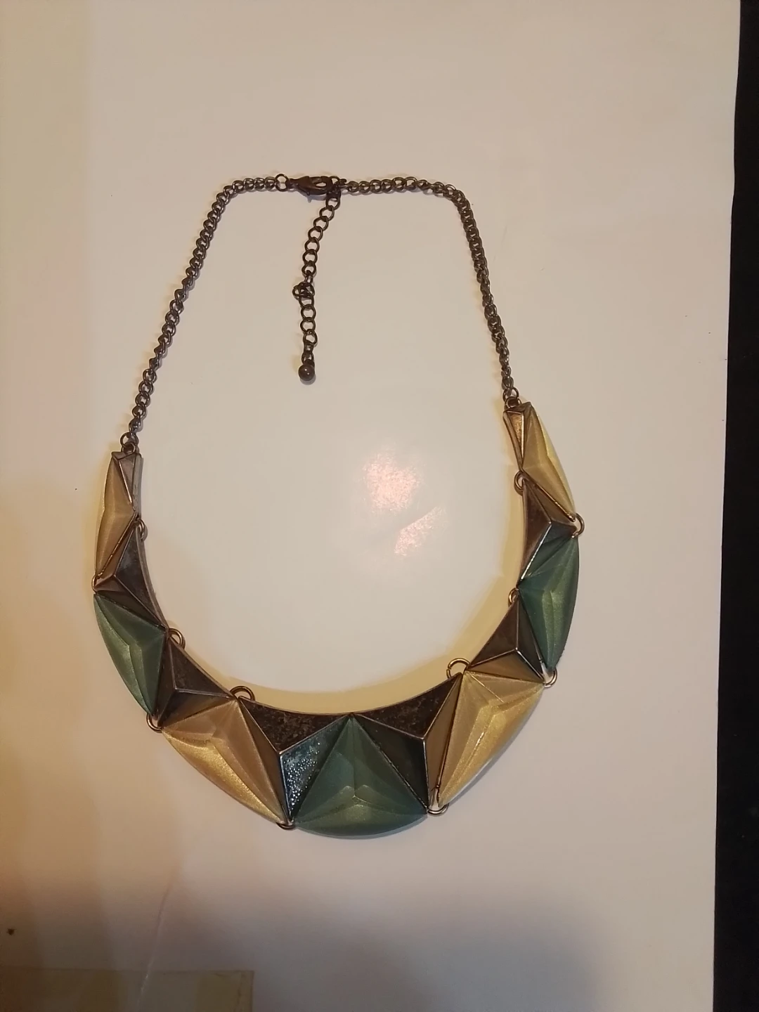 Vintage Geometric Statement Necklace - photo 2
