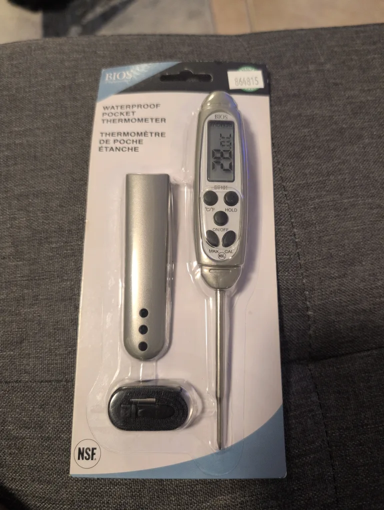 BIOS Waterproof Pocket Thermometer - New!