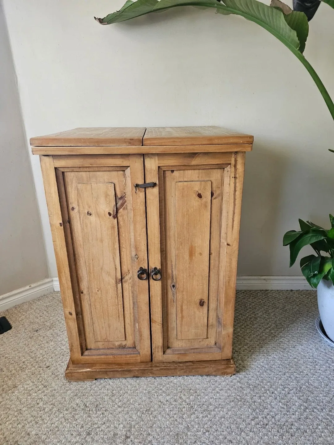 Solid Wood Expandable Bar Cabinet #cleanout image indicator(4)