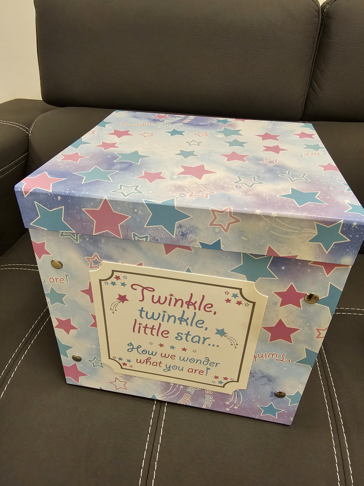 Gender Reveal Box - Twinkle Twinkle Little Star Theme