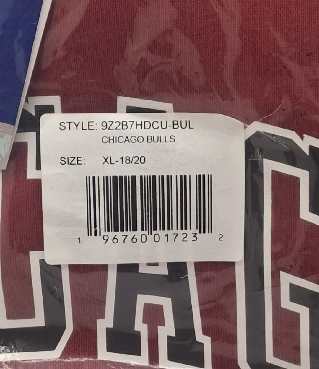 NBA Chicago Bulls City Edition Hoodie Youth XL 18–20 Outerstuff - photo 3