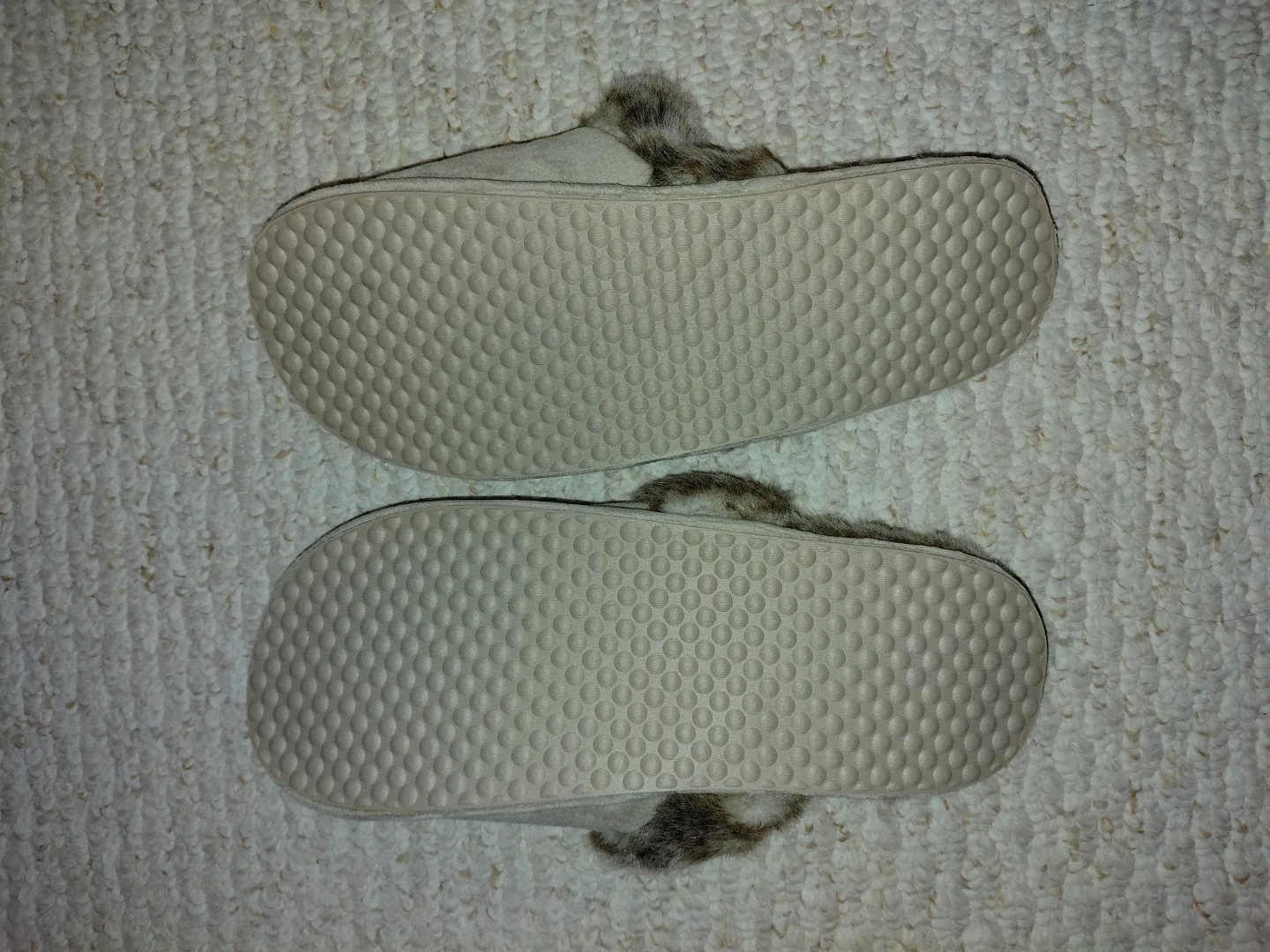 Restoration Hardware Slippers with Faux Fur Trim image indicator(3)