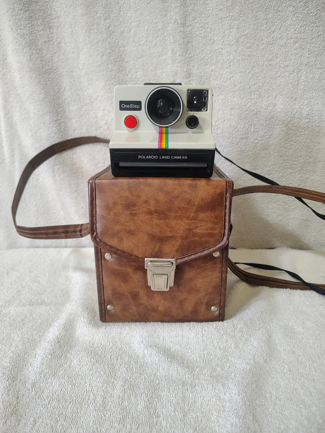 Polaroid OneStep Land Camera w/ Case