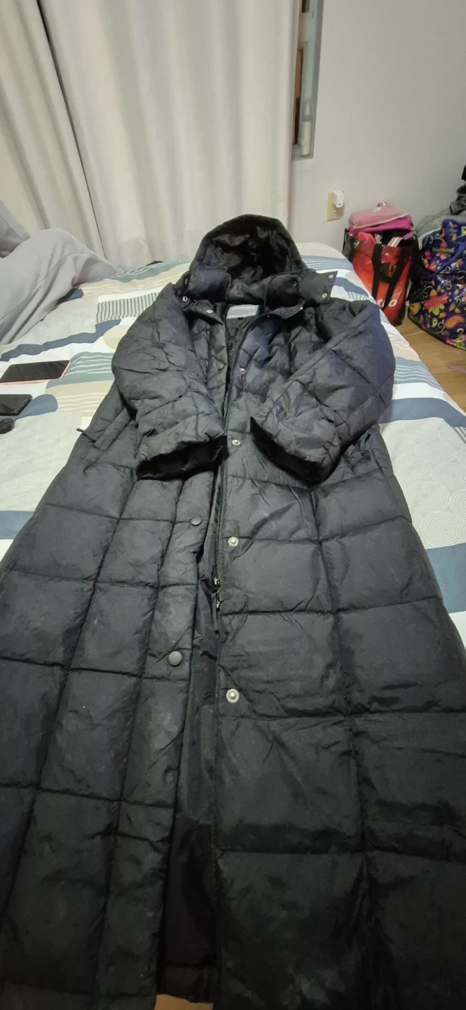 Jacob Annexe Black Down Puffer Coat - Size M/M