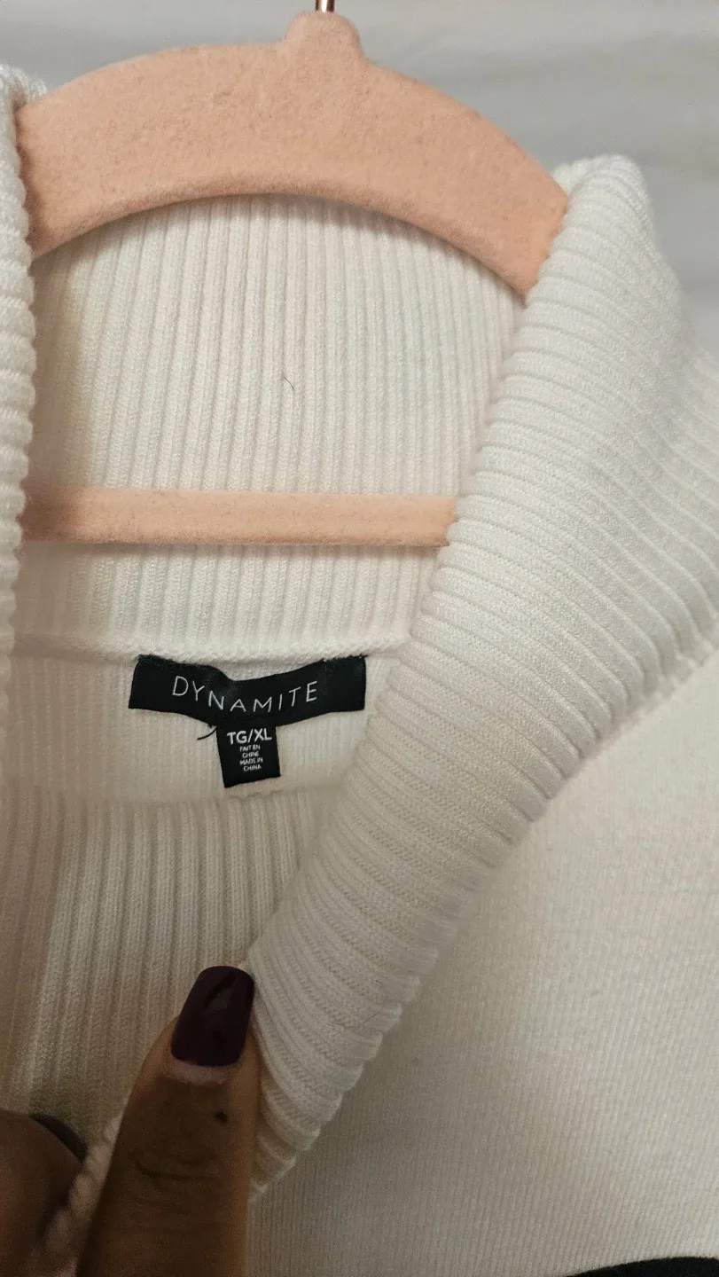 Dynamite Striped Turtleneck Sweater - XL image indicator(2)