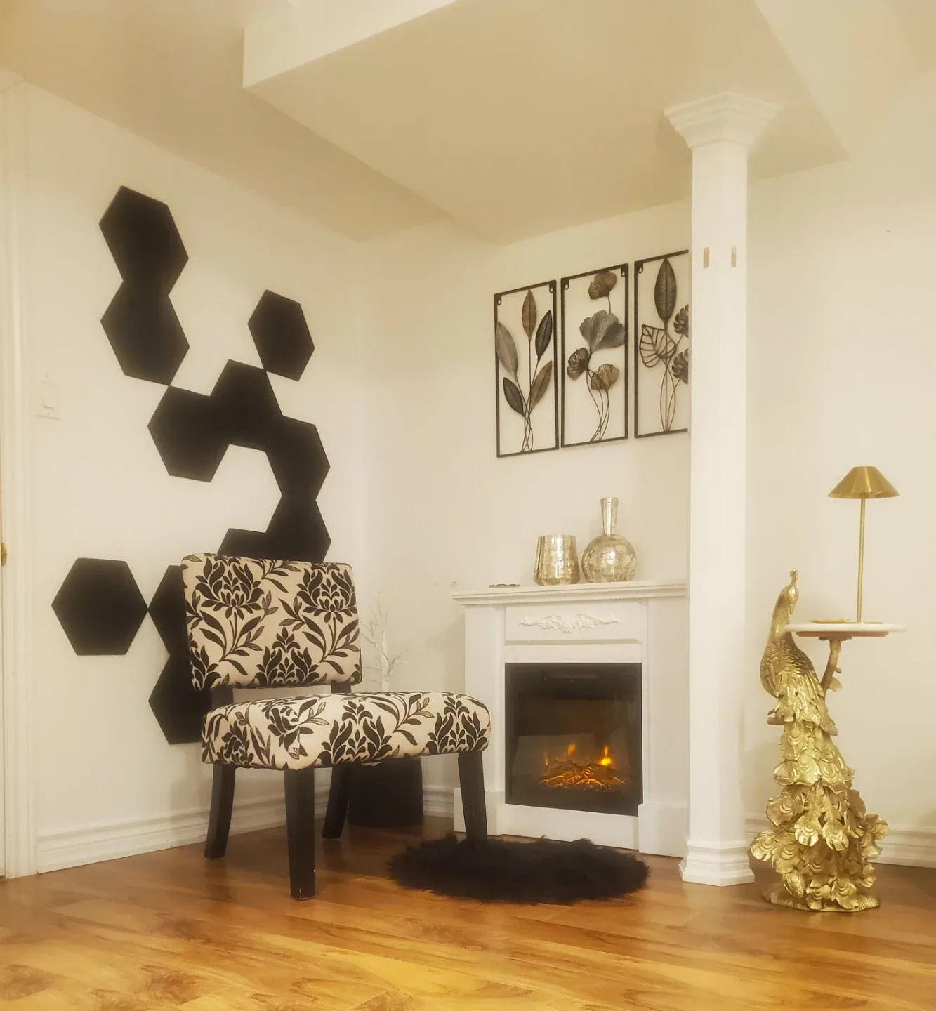 Floral Accent Chair - Elegant Home Decor