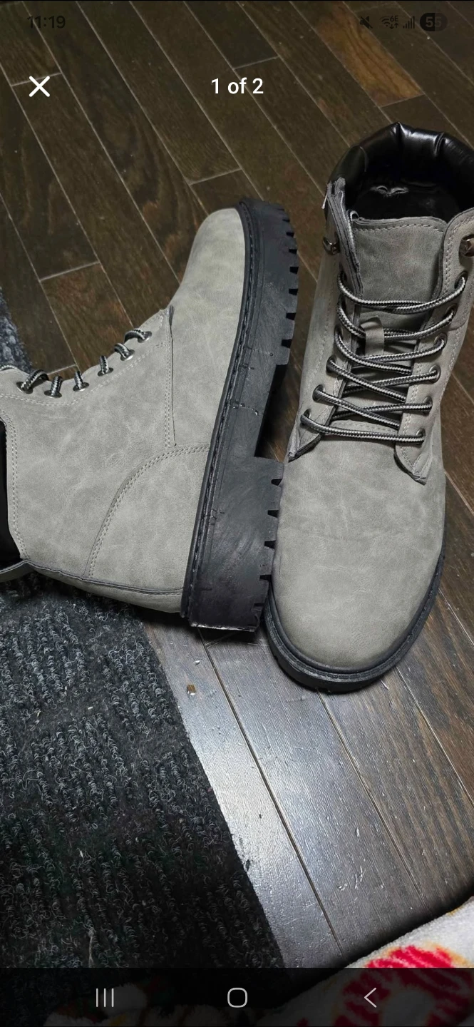 Never used Grey Ankle snow Boots - Size 10 - photo 2