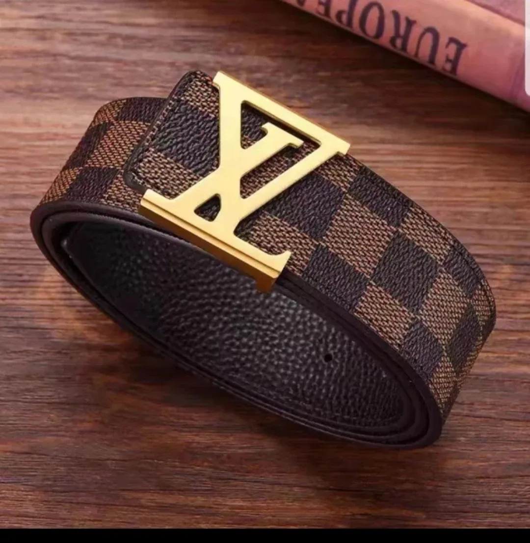 Louis Vuitton Style Checkered Belt image indicator(2)