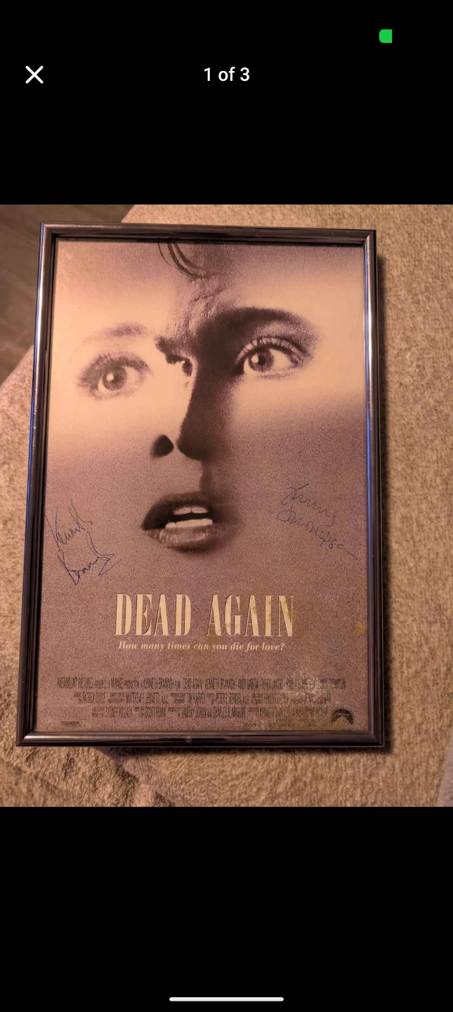 Dead Again Movie Poster Signed