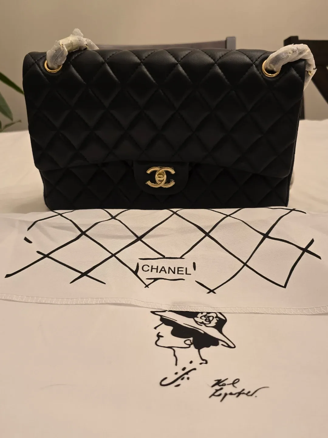 Chanel Black Quilted Leather Handbag