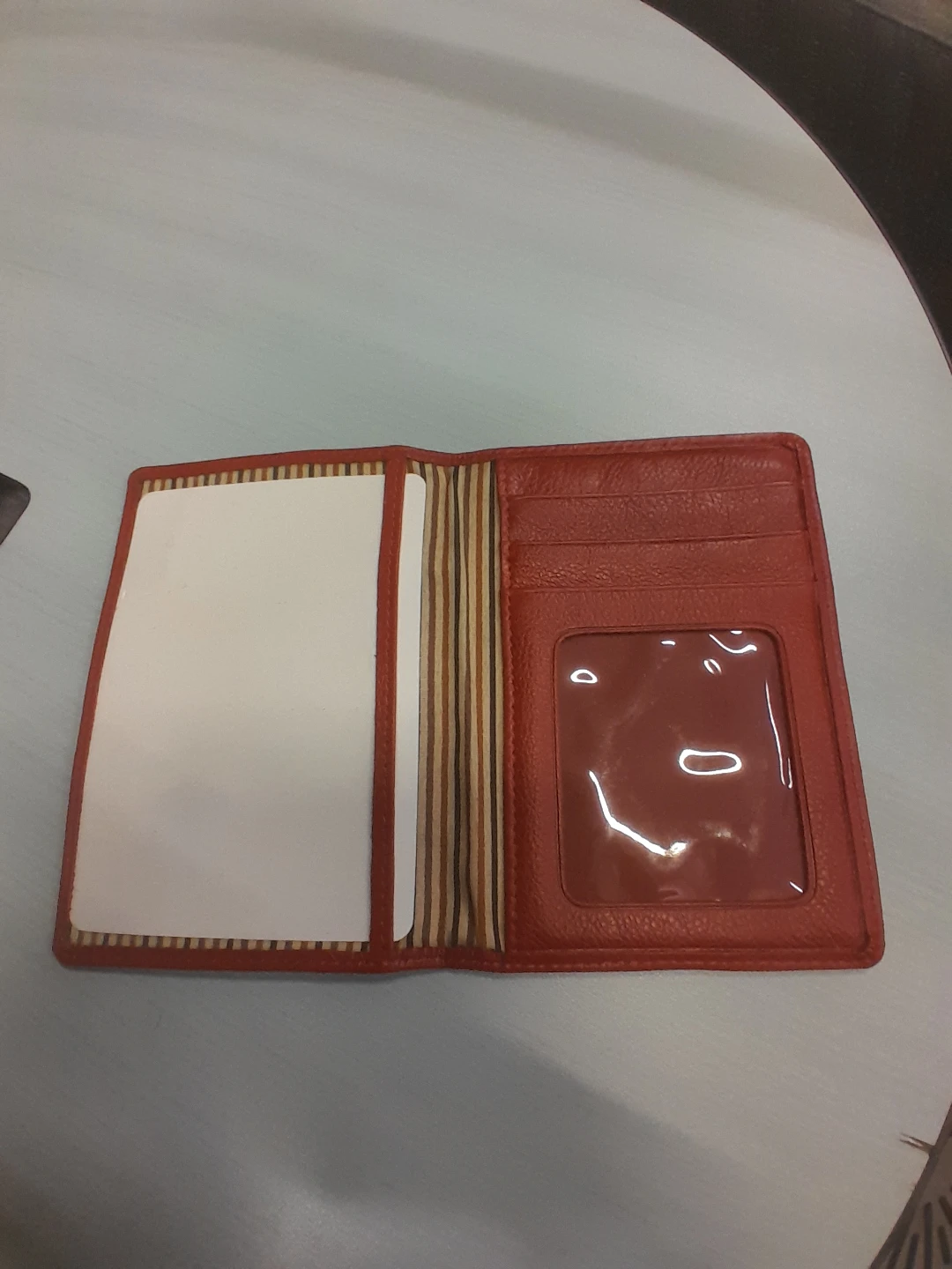 Red Leather Canada Passport Holder - photo 4