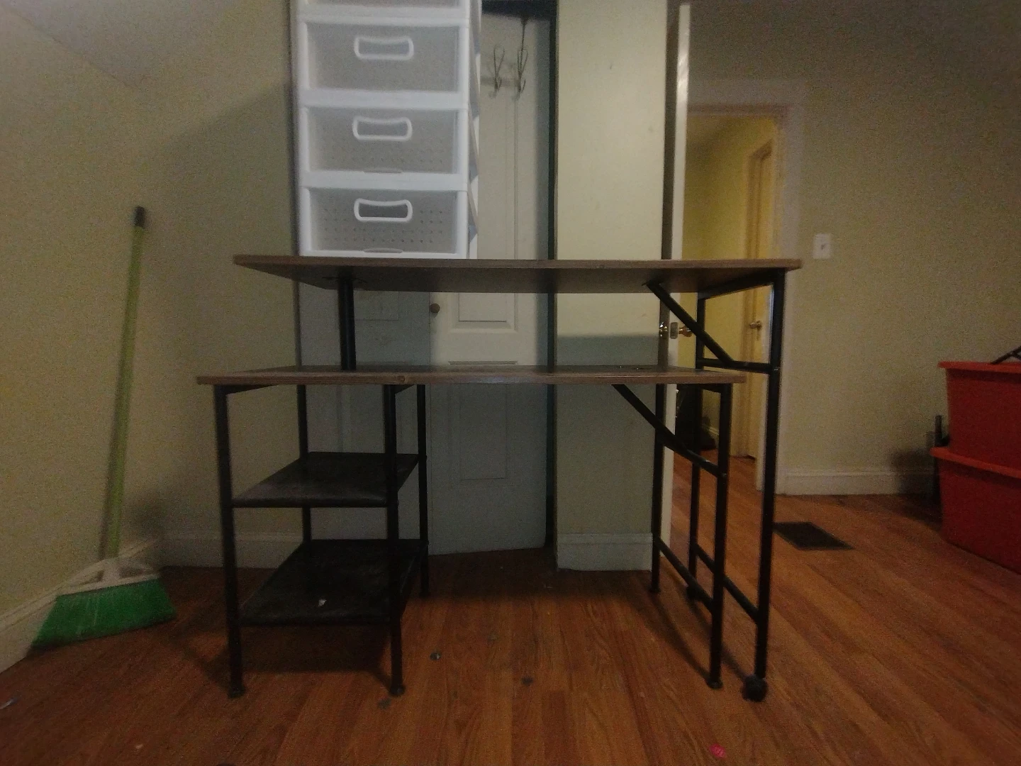 Desk with Shelves - Brown & Black - photo 2