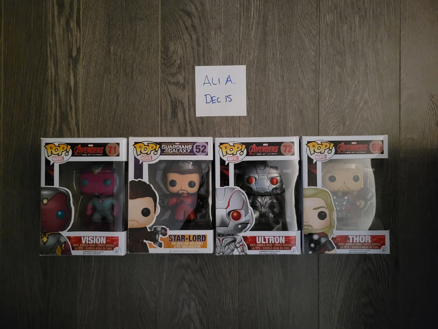 50$ for all! Marvel Funko Pop! - Vision, Star-Lord, Ultron, Thor