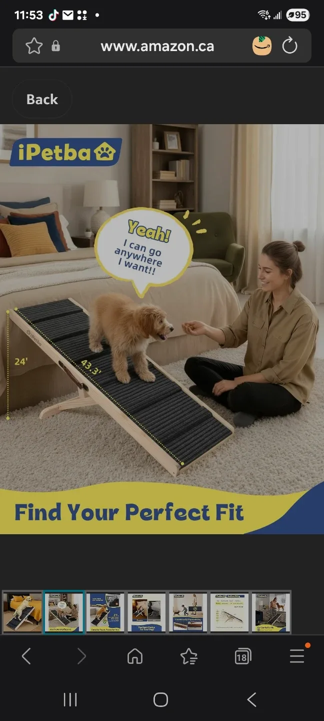 foldable Wood Wood pet Ramp 39" image indicator(2)