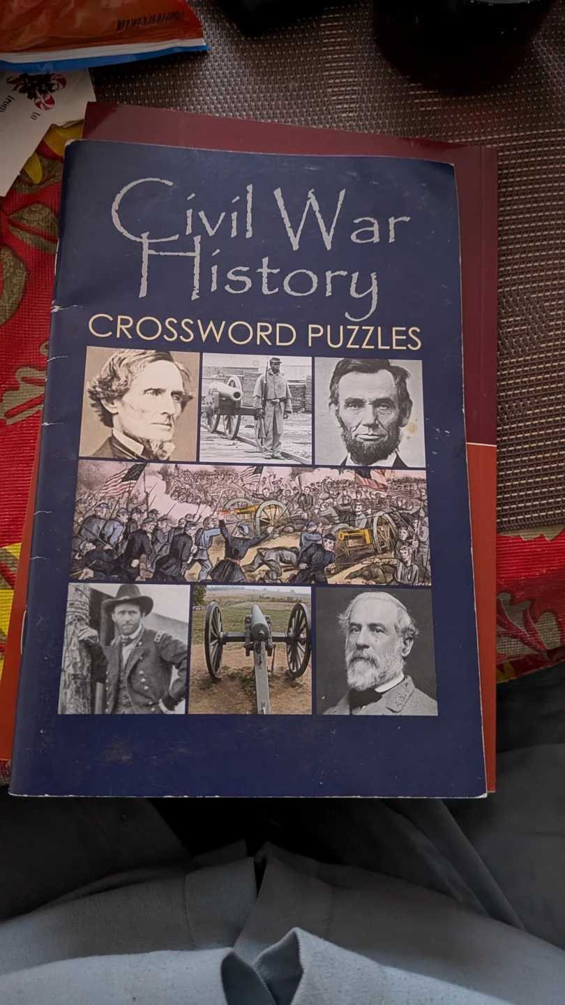 Civil War History Crossword Puzzles Book