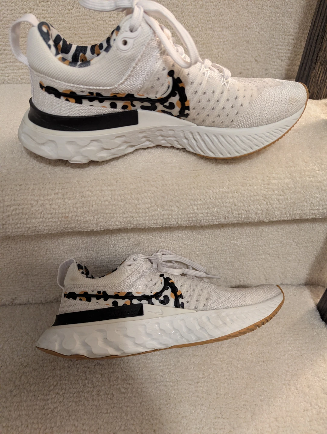 Nike React Infinity Run Flyknit 3 White Leopard US 5 - photo 5