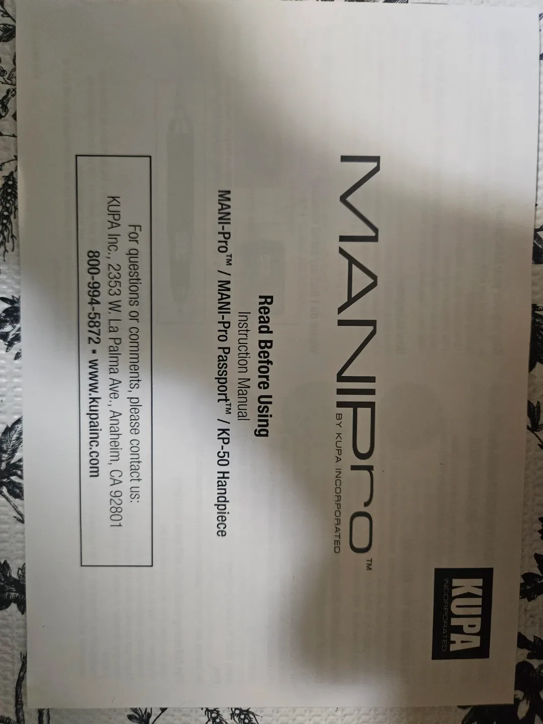 Kupa ManiPro Passport Portable Electric Nail Filing System image indicator(4)