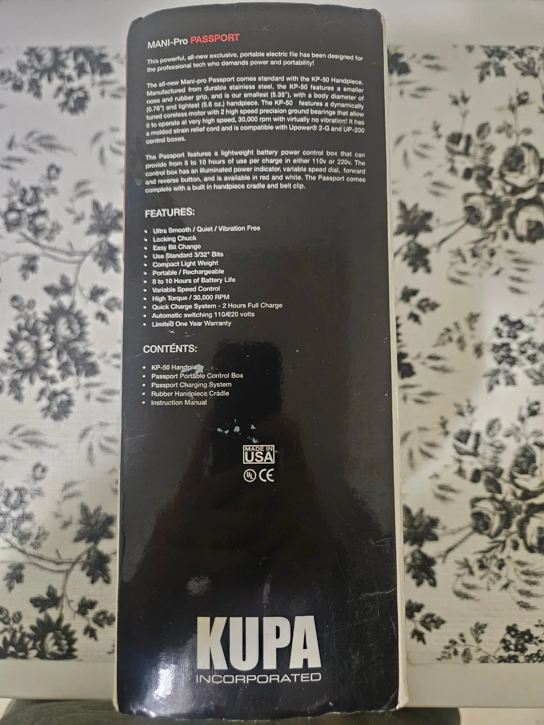 Kupa ManiPro Passport Portable Electric Nail Filing System image indicator(6)