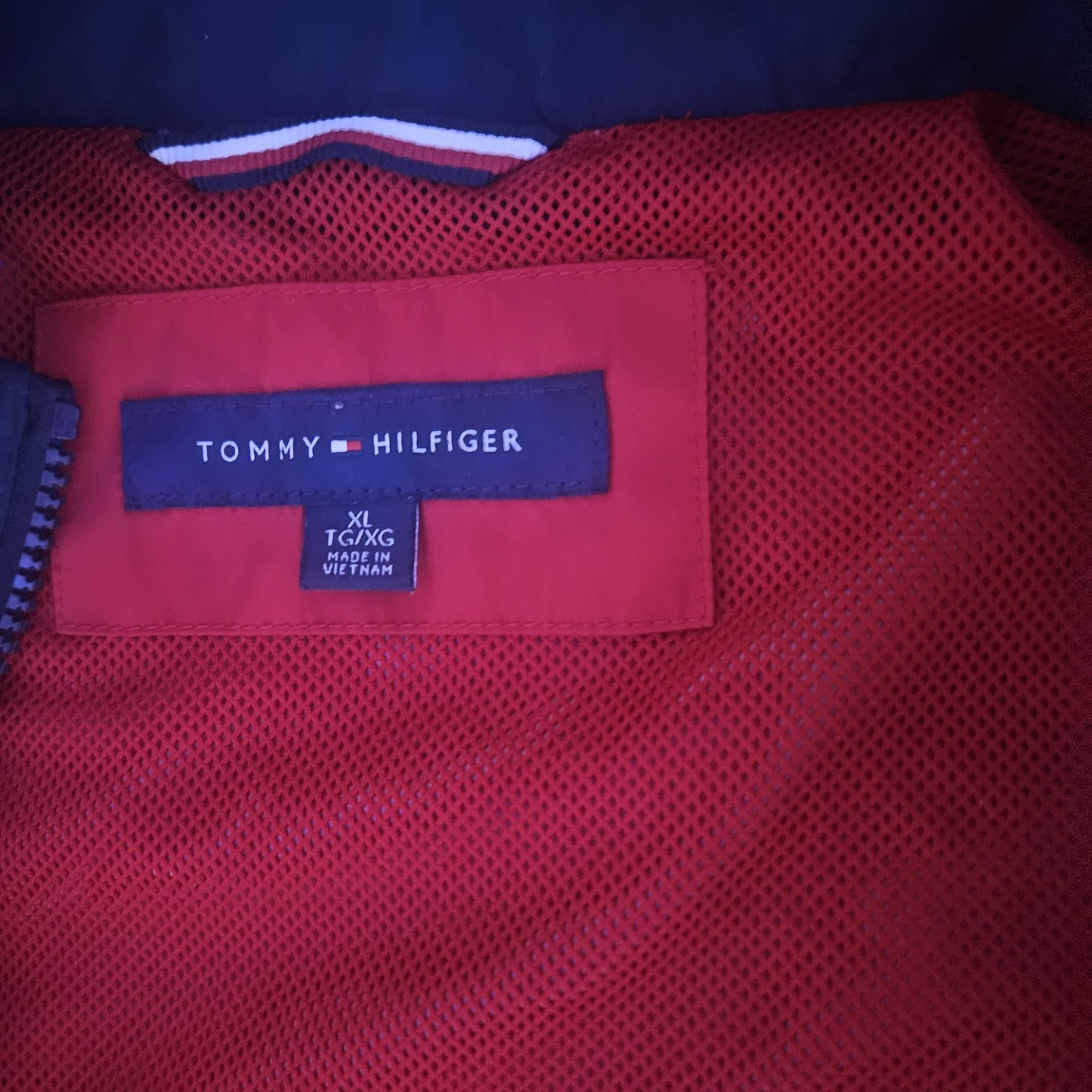 Tommy Hilfiger XL Red Windbreaker Jacket - photo 3