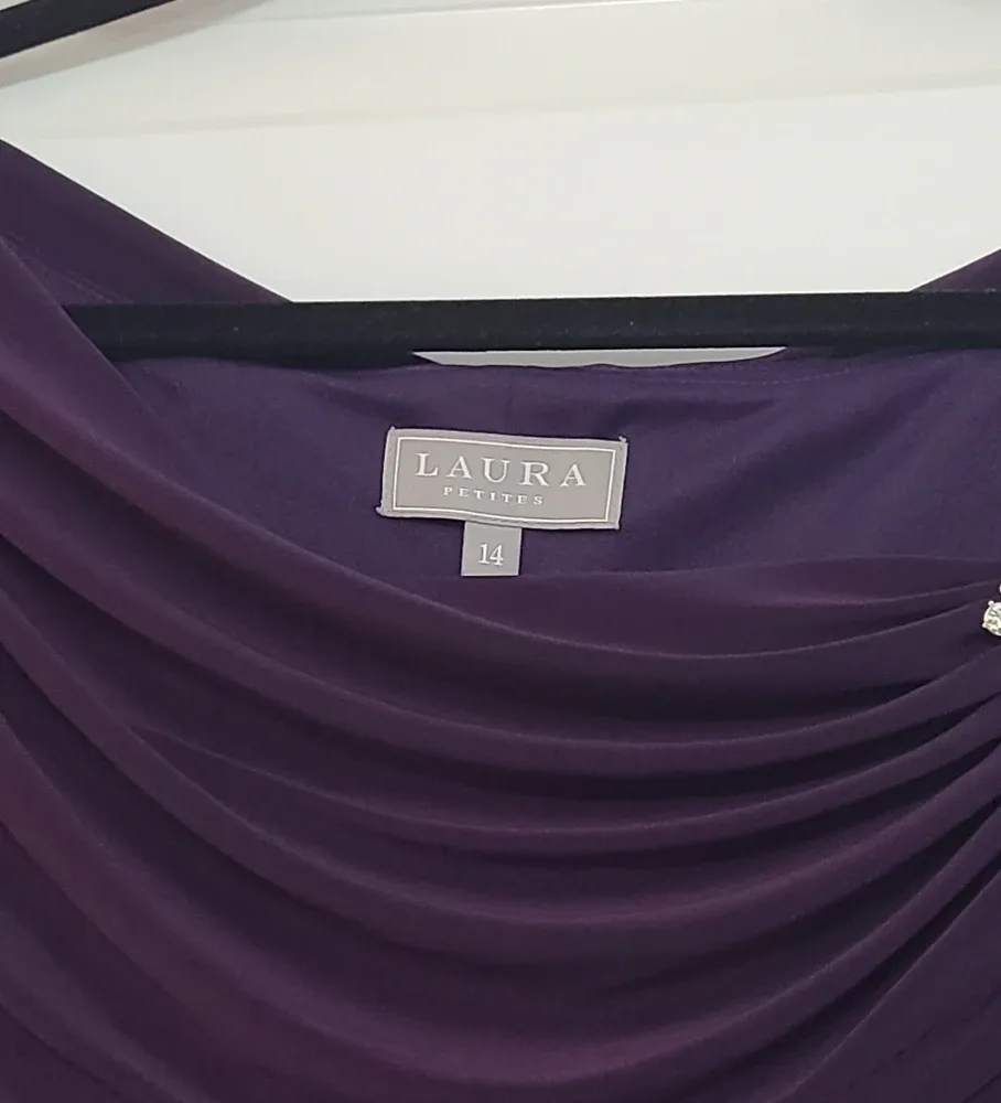 Laura Petites Purple Dress - Sz. 14 image indicator(4)