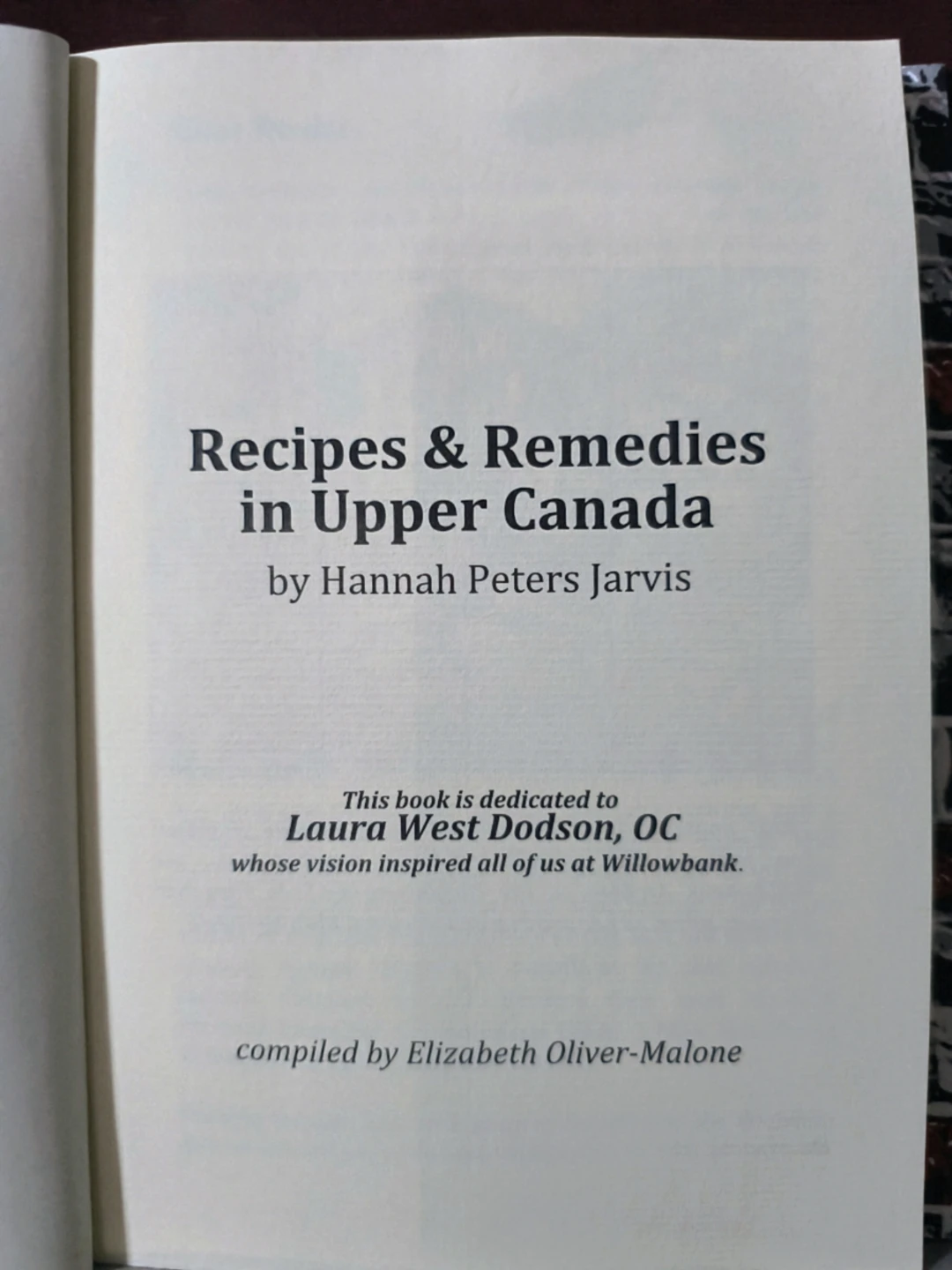 Recipes & Remedies in Upper Canada by Hannah Peters Jarvis - photo 2