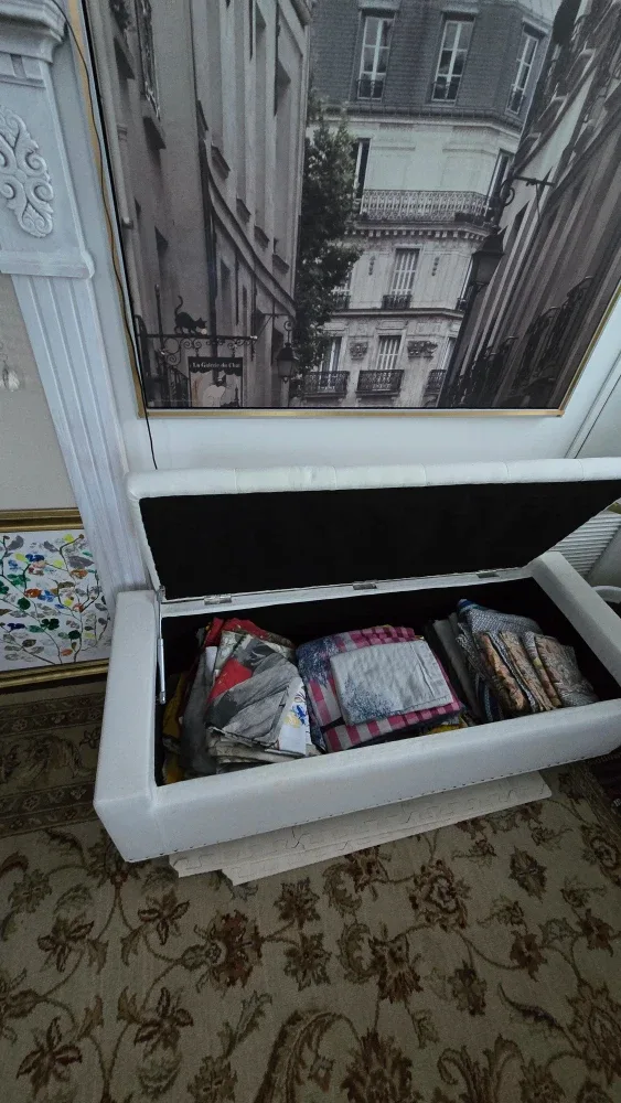 Ottoman with storage image indicator(3)