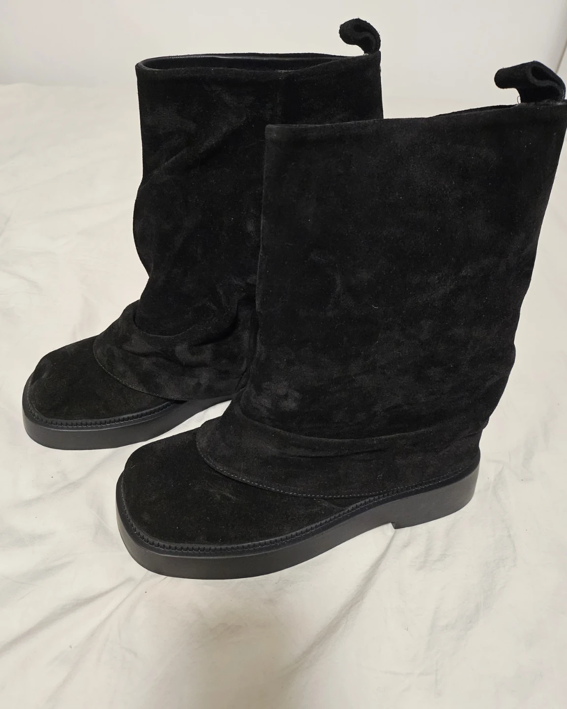 Bronx Black Suede Boots - Size 37 - photo 3