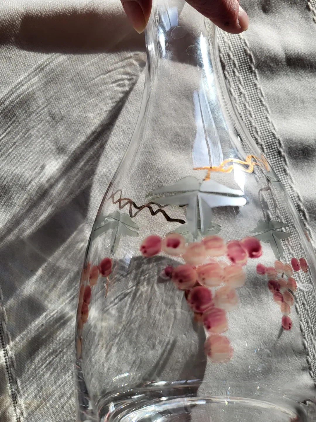 Vintage Wine Glasses and Carafe Set image indicator(9)