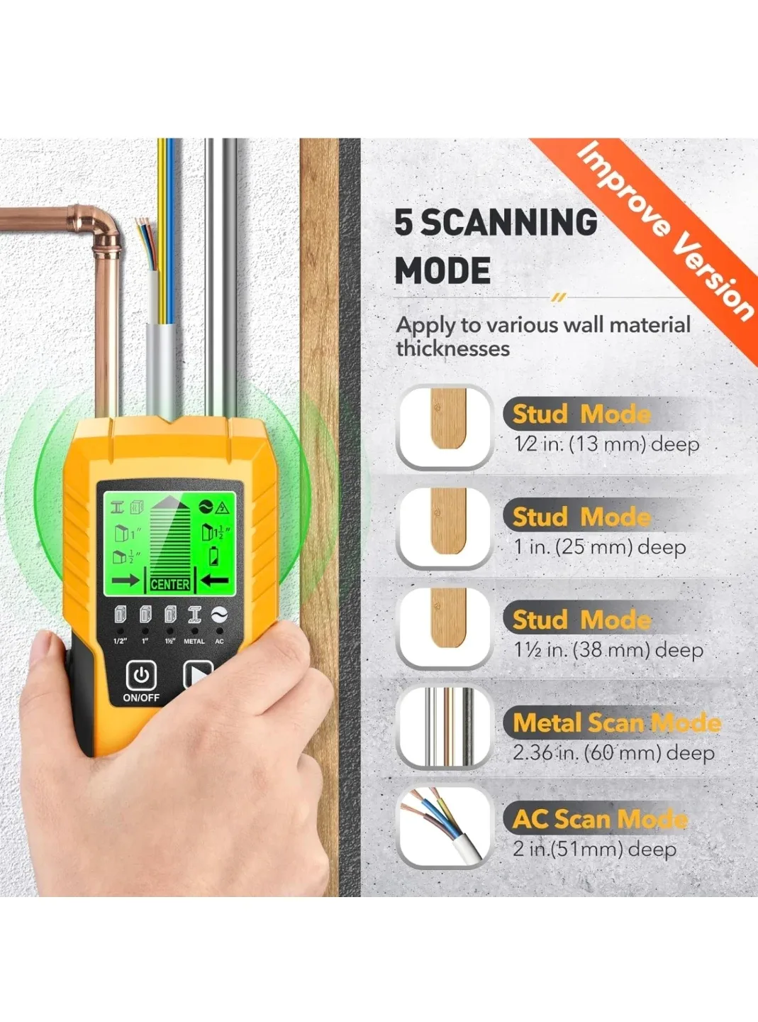 Stud Finder - 5 in 1 image indicator(4)