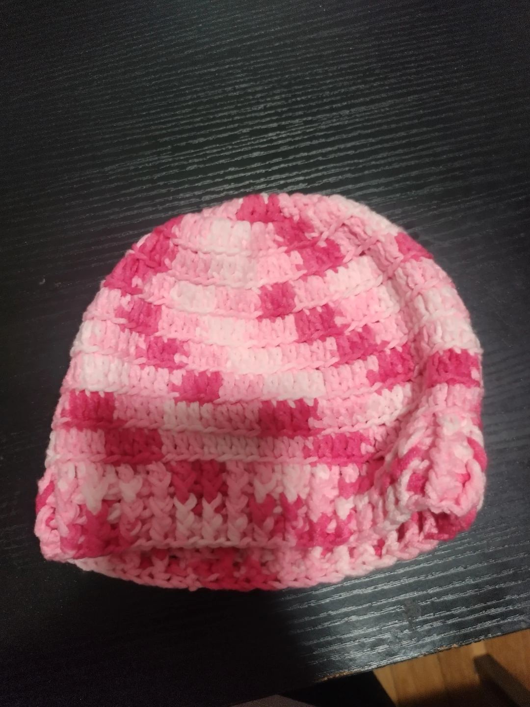 Handmade Pink Knitted Beanie