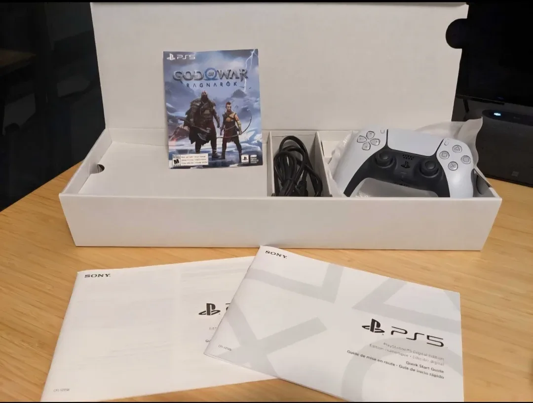 PS5 (no scam). Like new. God of war. CLEAN. Upgraded heat sink. image indicator(4)