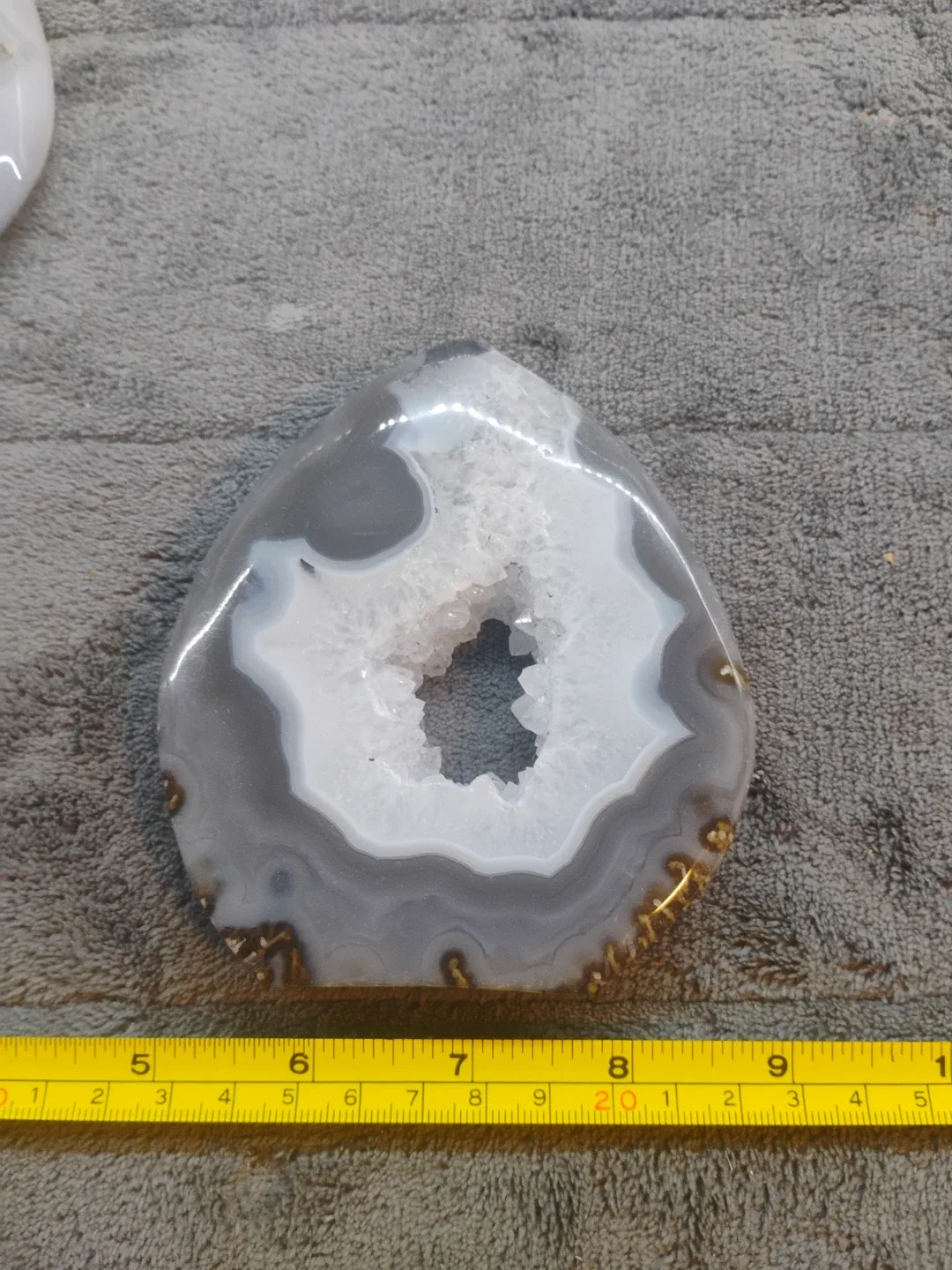 Natural agate  Slab/Slice quartz crystal mineral specimen