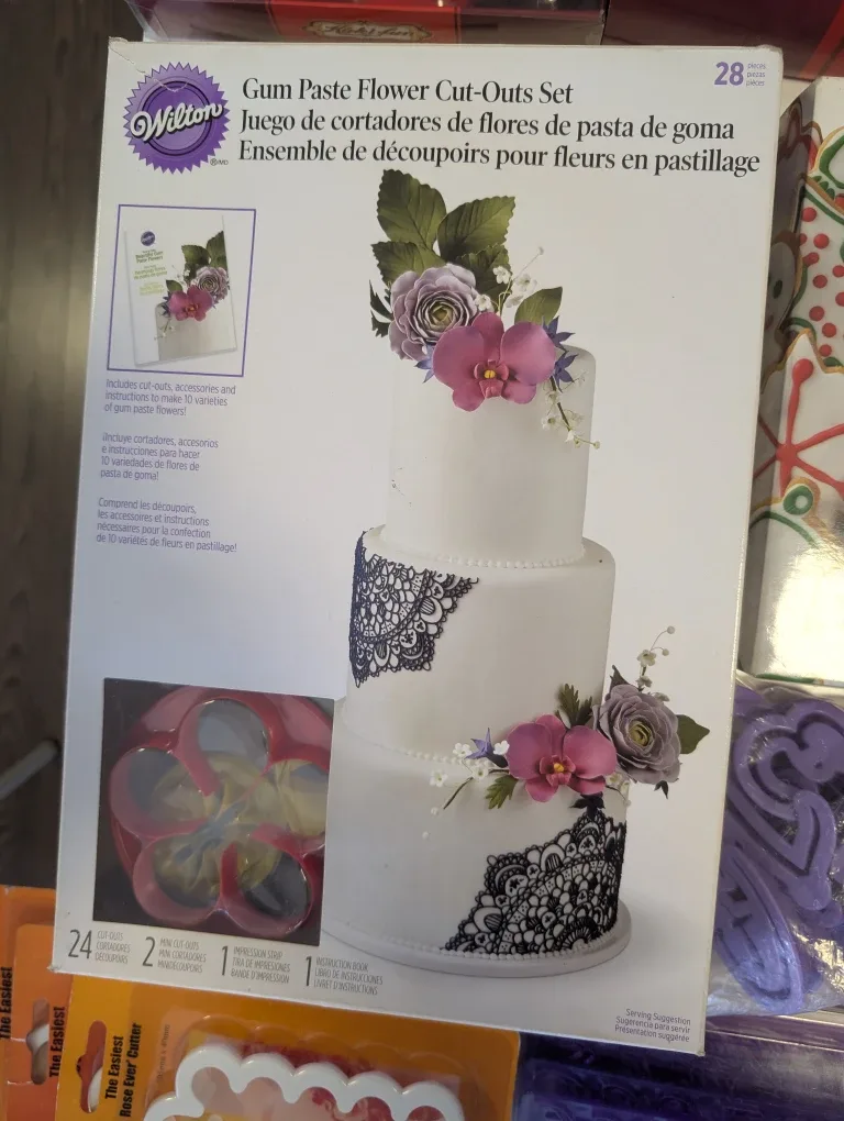 Cookie Cutters, Gum Paste Flower Cut-Outs, silicone molds