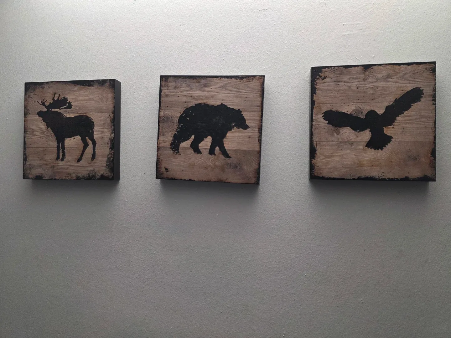 Rustic Wood Animal Wall Art (Set of 3) image indicator(2)