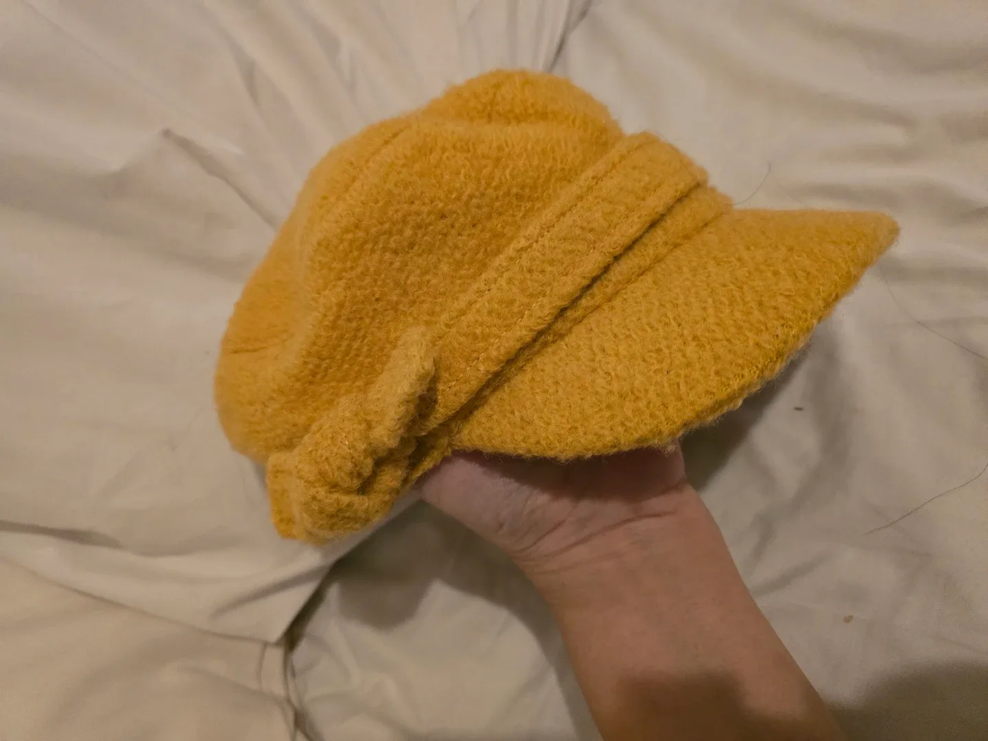 Lovely Yellow Newsboy Cap Warm image indicator(5)