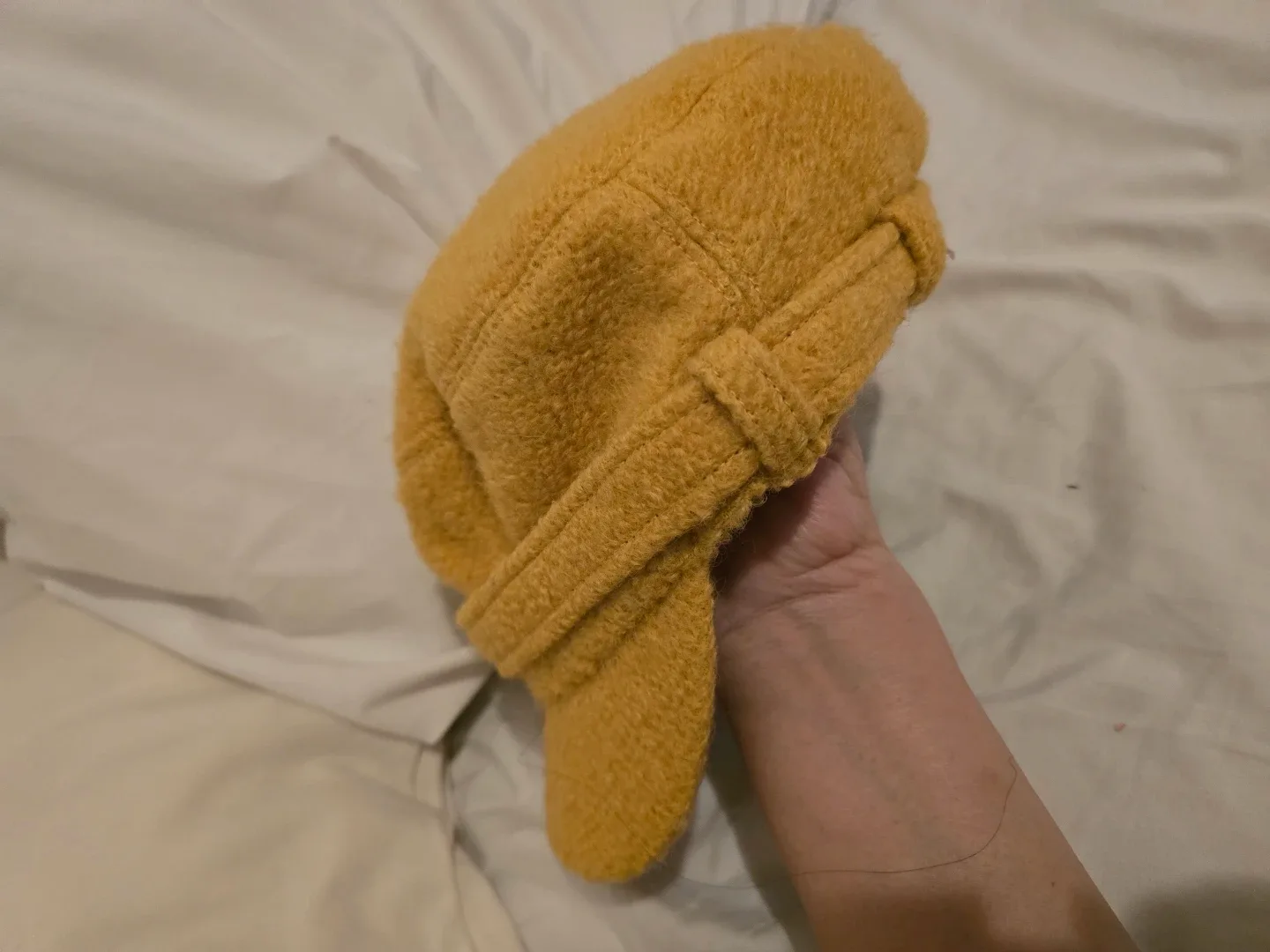 Lovely Yellow Newsboy Cap Warm image indicator(6)