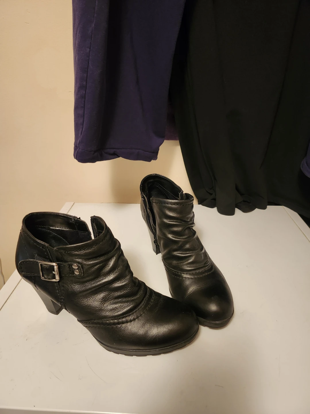 Black Ankle Boots, Size 8 by Aldo