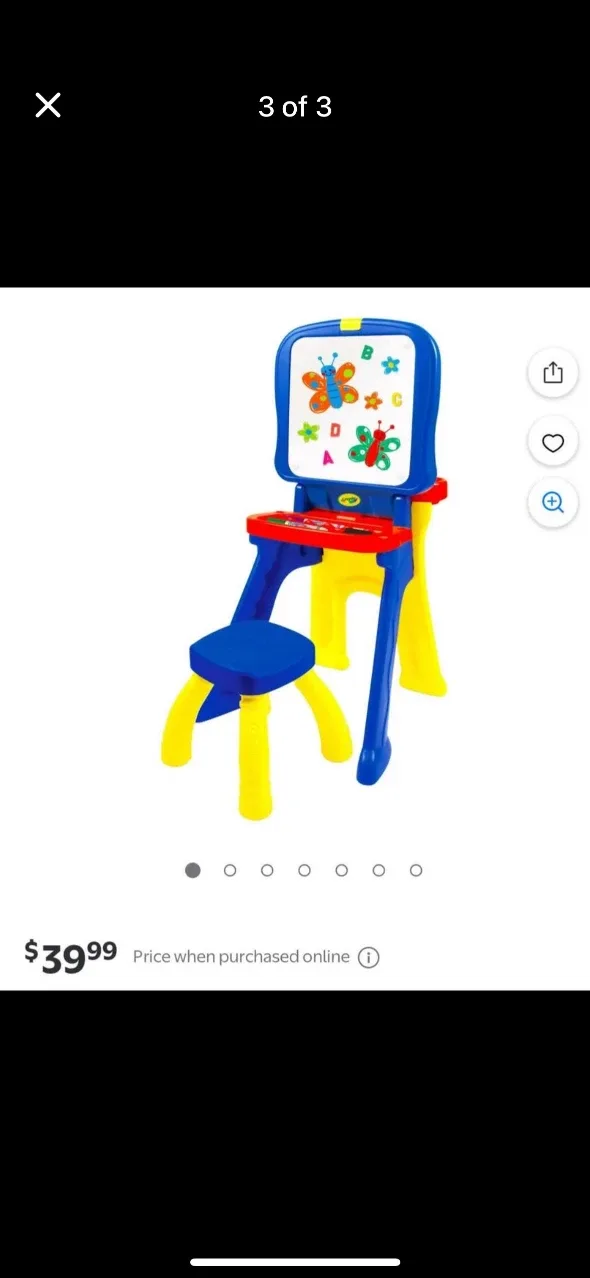 Crayola Kids Art Easel with Chair image indicator(2)
