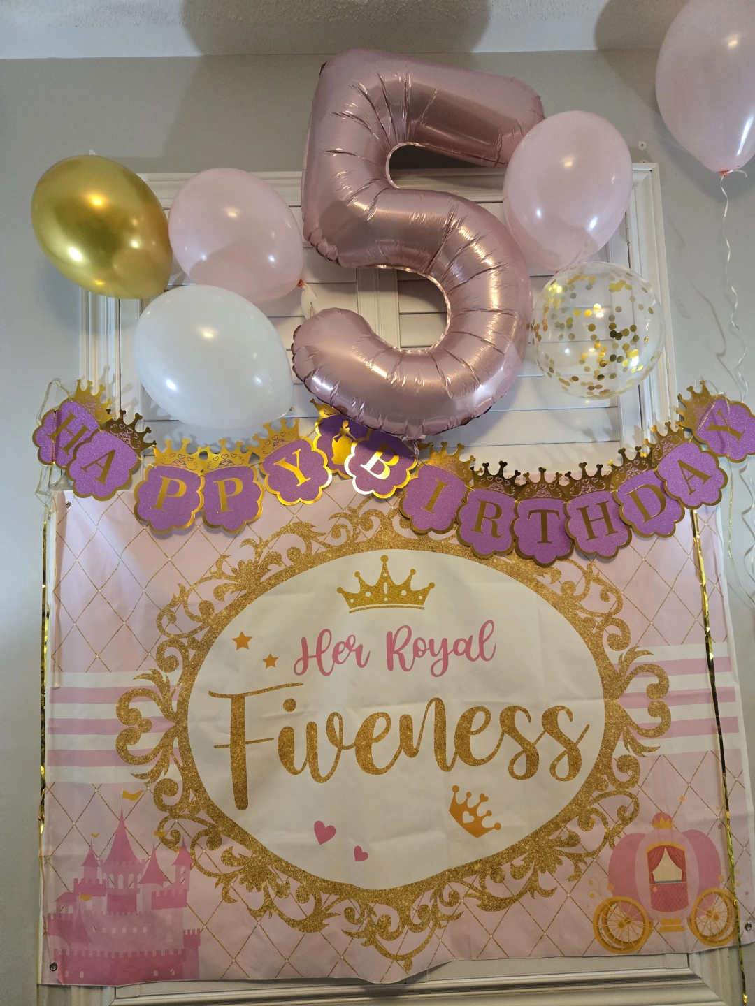 Her Royal Fiveness Birthday Decoration Set