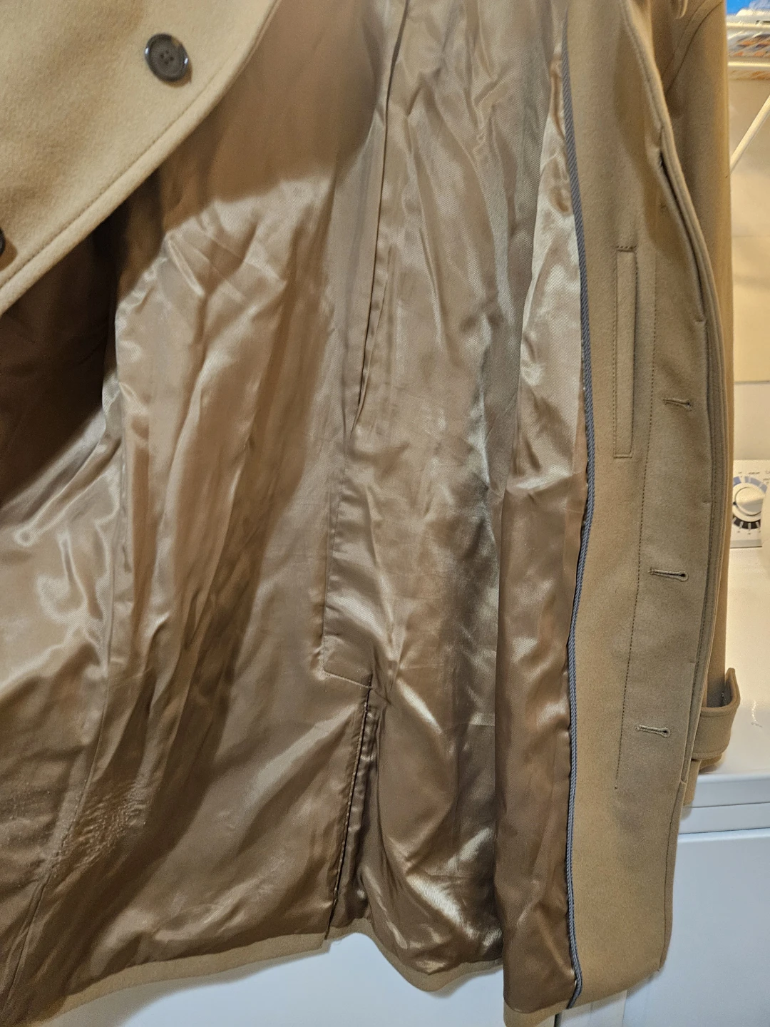 Mens Banana Republic camel color coat XL - photo 5